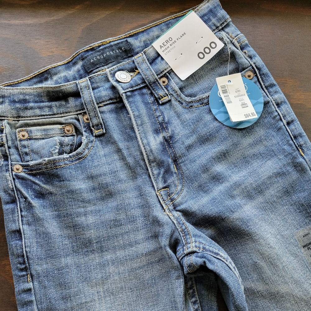Aeropostle High Rise Flare Jeans 000